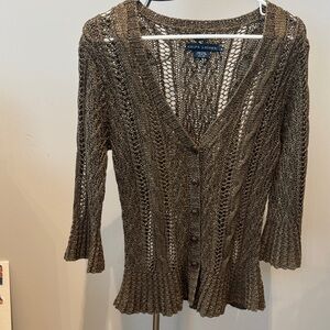 Ralph Lauren Olive Knit Cardigan
